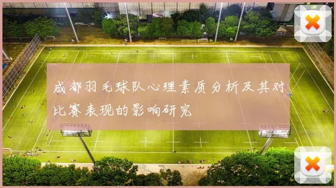 成都羽毛球队心理素质分析及其对比赛表现的影响研究
